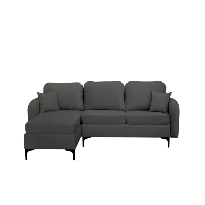 Rohová sedačka na každodenní spaní ZAPHIRA - šedá, levý roh