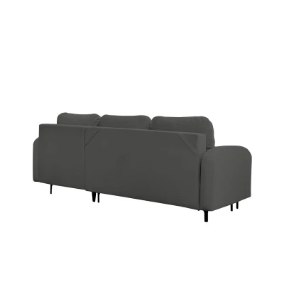 Rohová sedačka na každodenní spaní ZAPHIRA - šedá, levý roh