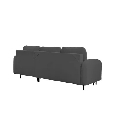 Rohová sedačka na každodenní spaní ZAPHIRA - šedá, levý roh