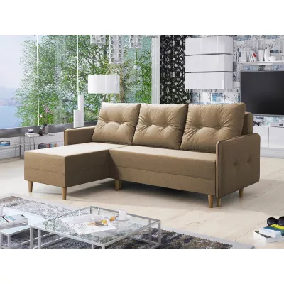 Rozkládací rohová sedací souprava RICARDA - béžová