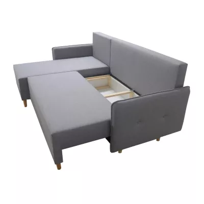 Rozkládací rohová sedací souprava RICARDA - modrá