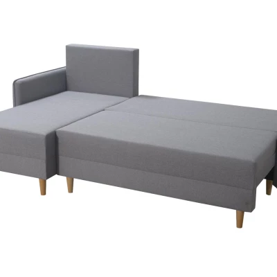 Rozkládací rohová sedací souprava RICARDA - tmavá šedá