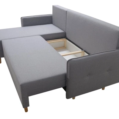 Rozkládací rohová sedací souprava RICARDA - béžová