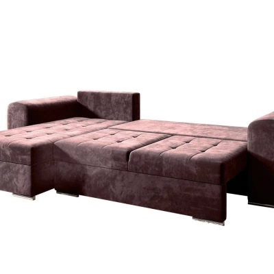 Rohová rozkládací sedačka PURISIMA - žlutá