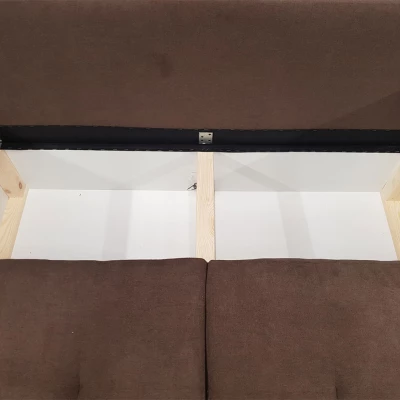 Rohová rozkládací sedačka PURISIMA - černá