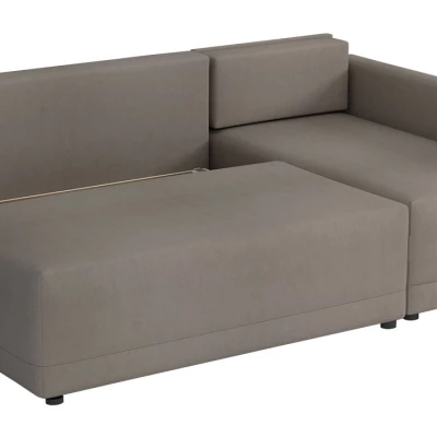 Rohová rozkládací sedací souprava UVERAL - modrá, levý roh