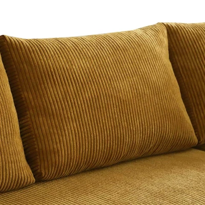 Rohová rozkládací sedací souprava UVERAL - modrá, levý roh