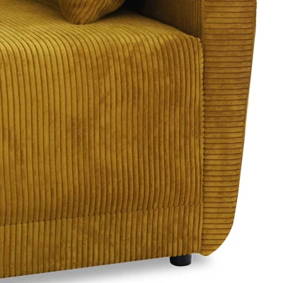 Rohová rozkládací sedací souprava UVERAL - modrá, levý roh