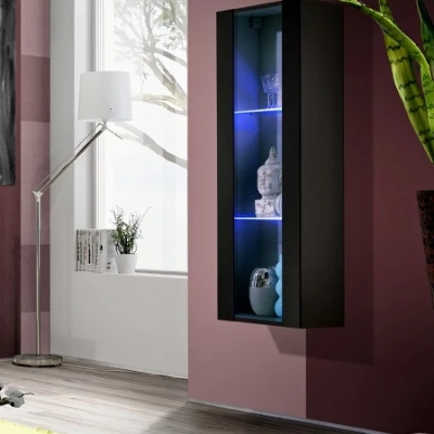 Závěsná vitrína FREYA - černá