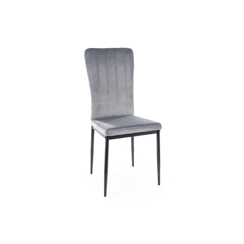 Čalouněná jídelní židle VALERIJA - černá / šedá