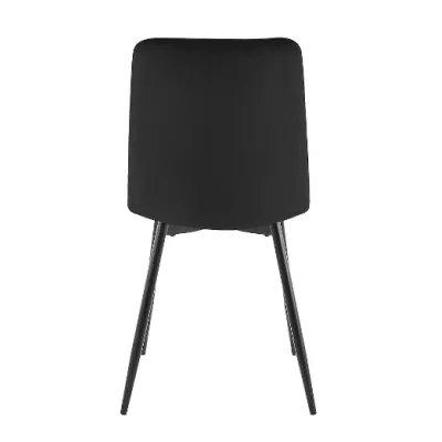 Čalouněná jídelní židle KINKA - černá