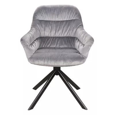 Čalouněná židle BONKA 2 - šedá / černá