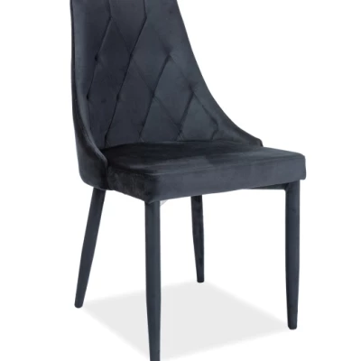 Čalouněná jídelní židle OTKA 2 - černá