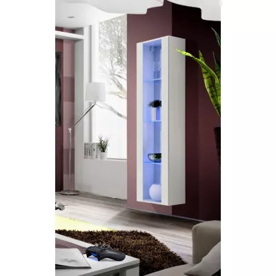 Prostorná vitrína FREYA - bílá