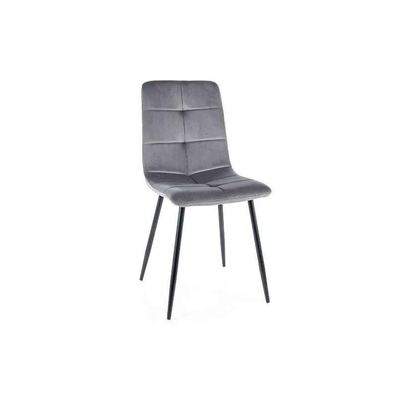 Čalouněná jídelní židle KERA - černá / šedá