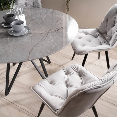 Moderní židle LUSINE - černá / světle šedá