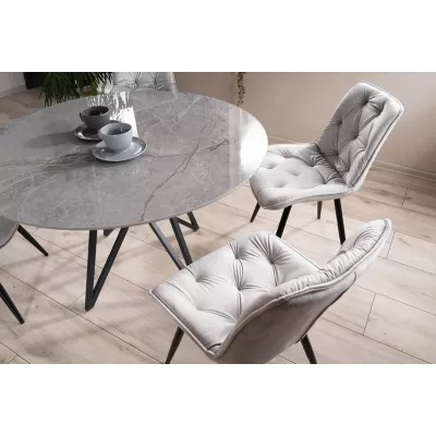 Moderní židle LUSINE - černá / světle šedá