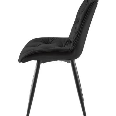 Moderní židle LUSINE - černá / černá