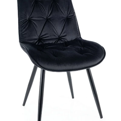 Moderní židle LUSINE - černá / černá