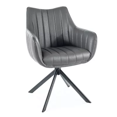 Otočná židle OTO 2 - šedá / černá
