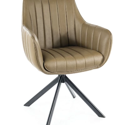 Otočná židle OTO 2 - světle hnědá / černá