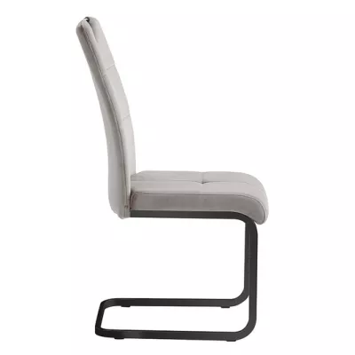 Čalouněná jídelní židle KASJA - černá / šedá