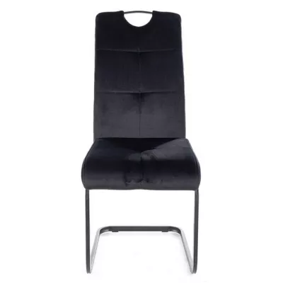 Čalouněná jídelní židle KASJA - černá / černá