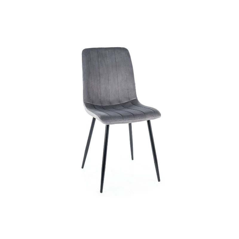 Čalouněná židle KASHA - černá / šedá