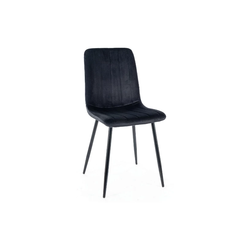 Čalouněná židle KASHA - černá / černá