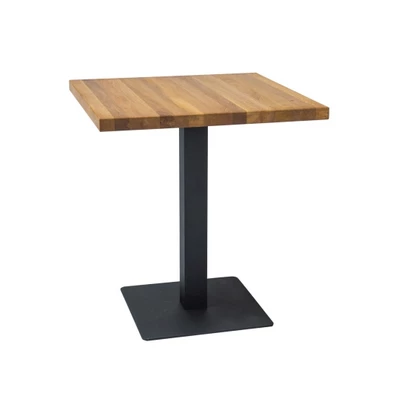 Jídelní stůl KYRYLO 3 - 60x60, dub / černý