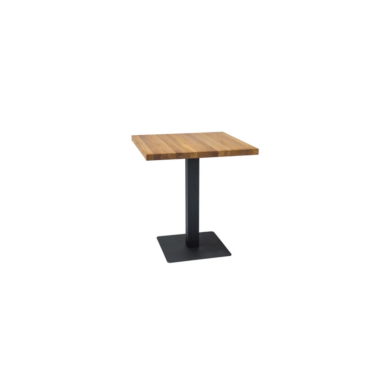Jídelní stůl KYRYLO 2 - 60x60, dub / černý