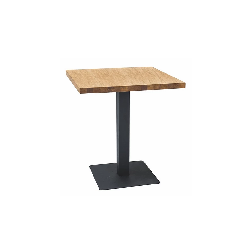 Jídelní stůl KYRYLO 1 - 70x70, dub / černý
