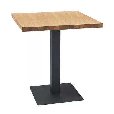 Jídelní stůl KYRYLO 1 - 60x60, dub / černý