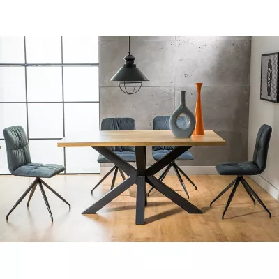 Designový jídelní stůl MARTIN 1 - 150x90, dub / černý