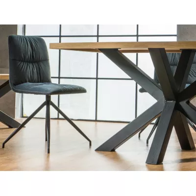 Designový jídelní stůl MARTIN 1 - 150x90, dub / černý