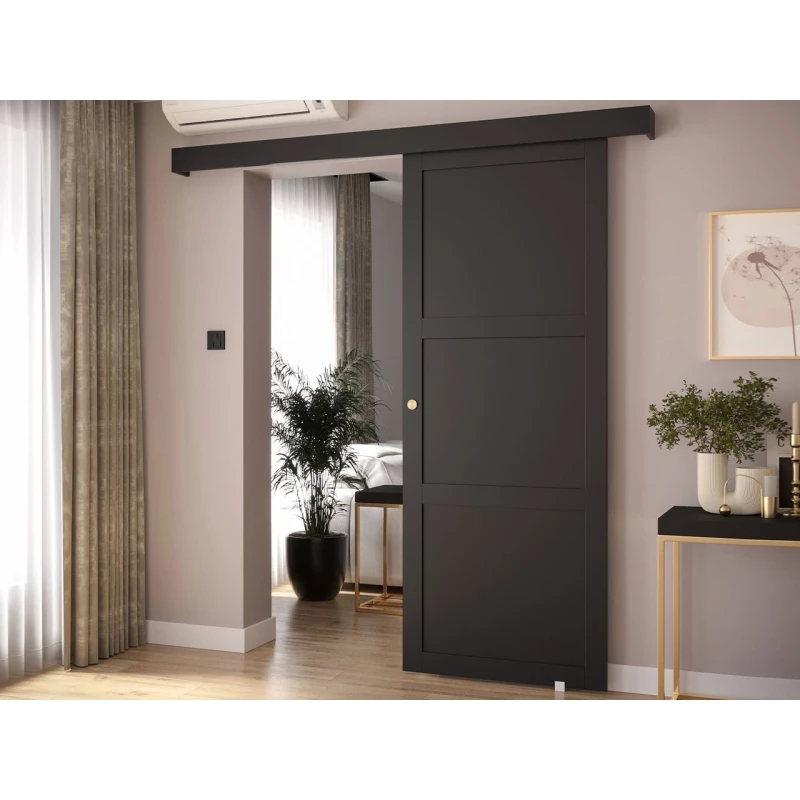 Posuvné dveře MANOLO 2 - 90 cm, černé