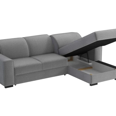 Rohová sedačka na každodenní spaní ROSLYN - modrá, levý roh