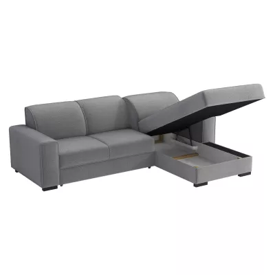 Rohová sedačka na každodenní spaní ROSLYN - modrá, levý roh