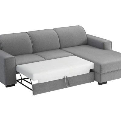 Rohová sedačka na každodenní spaní ROSLYN - zelená, pravý roh