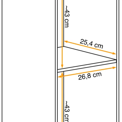 Vysoká skříňka RIONATA - dub wotan