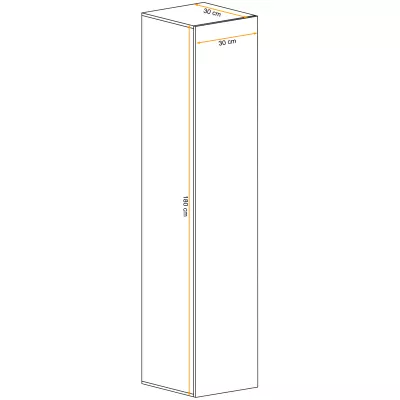 Vysoká skříňka RIONATA - dub wotan