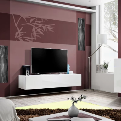 TV stolek FREYA - bílý