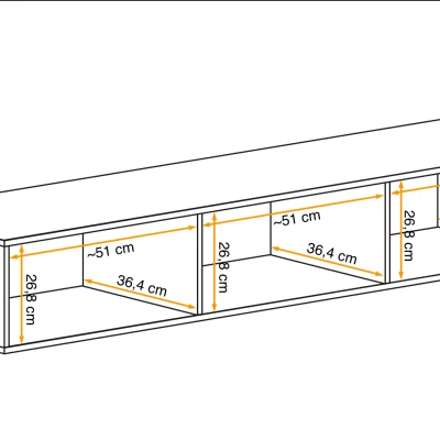 TV stolek FREYA - bílý