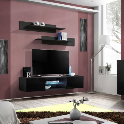 Televizní stolek FREYA - černý