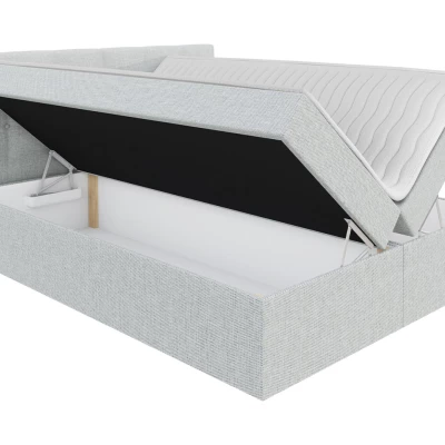 Hotelová postel s úložným prostorem 160x200 BALJA 2 - zelená + topper ZDARMA