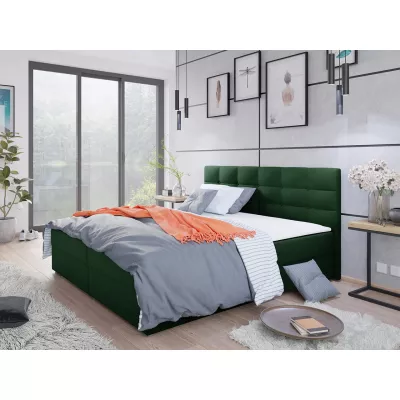 Moderní hotelová postel 180x200 BALJA 1 - zelená + topper ZDARMA