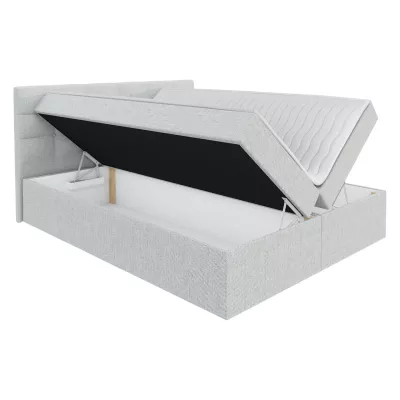 Moderní hotelová postel 140x200 BALJA 1 - modrá + topper ZDARMA