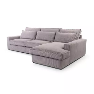 Rohová sedací souprava AVITAL MINI - pravá, šedá