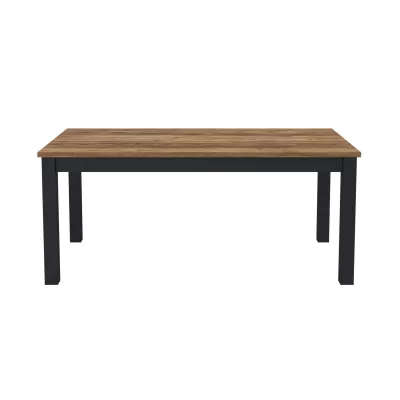 Jídelní stůl OKAL - 180 cm, appenzelský smrk / černý