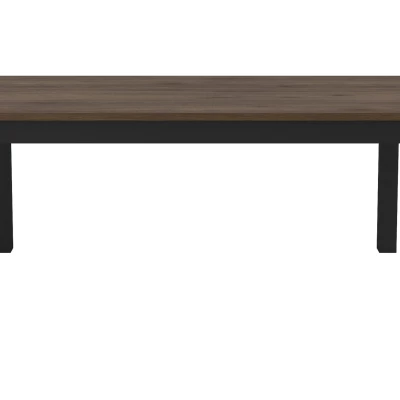 Jídelní stůl OKAL - 180 cm, okapi ořech / černý
